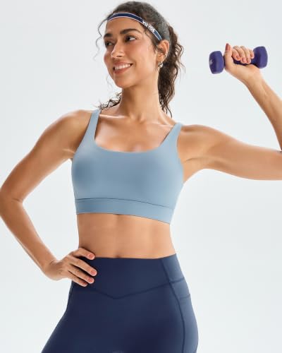 Image of RUNNING GIRL Sports Bra for Women High Support, Molded Cup High Impact Sports Bras with Sewn in Pads Workout Running Bra