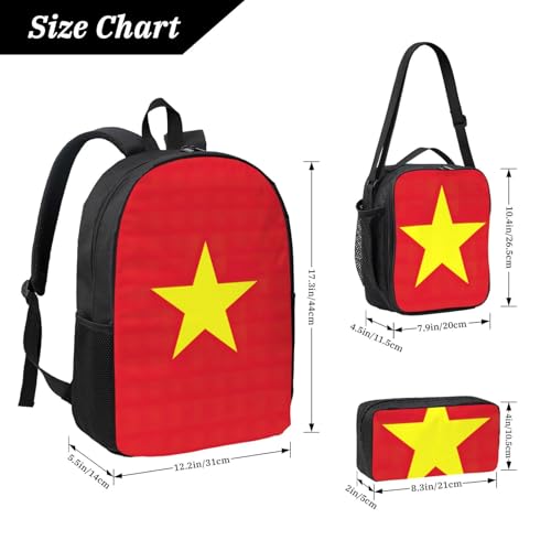 Sac à dos drapeau vietnamien EdWal finitions haut de gamme - 4