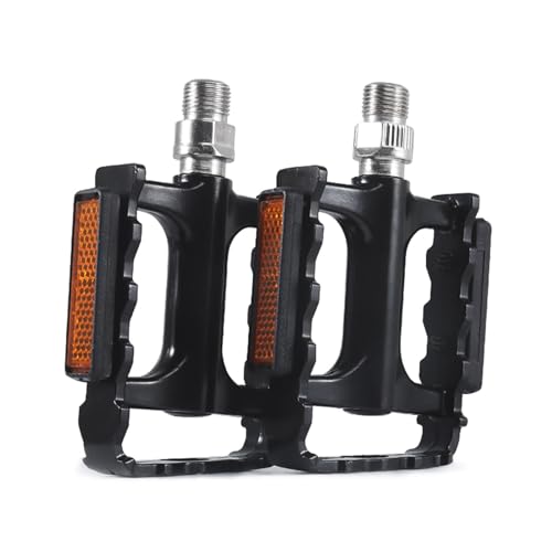 Pedales de aleación de aluminio resistentes, antideslizantes, pedales de bicicleta estables y suaves para bicicletas de carretera, montaña y ciudad