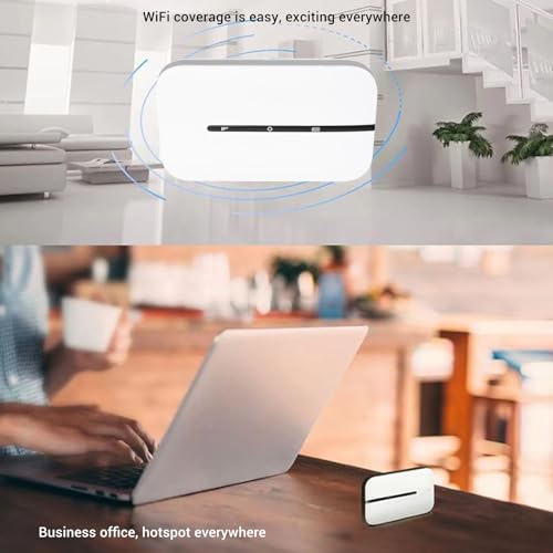 Image of Mobile WiFi Hotspot, Portable 4G LTE Router 150Mbps with Type C Charging for Travel, Phones, Laptops, Smart TVs