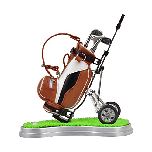Dual-Purpose Golf Gift Golf Pen Holder With 3 Pieces Golf Pen Set,Office Desk Decor, Golf Cake Topper Golf Birthday Gifts For Golfer Golf Fans Souvenir Women Men Dad #TOP1