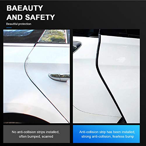 Image of Car Door Edge Guards Black, 16Ft Rubber Seal Protector U Shape Edge Trim Car Door Edge Protection Fit for Most Car