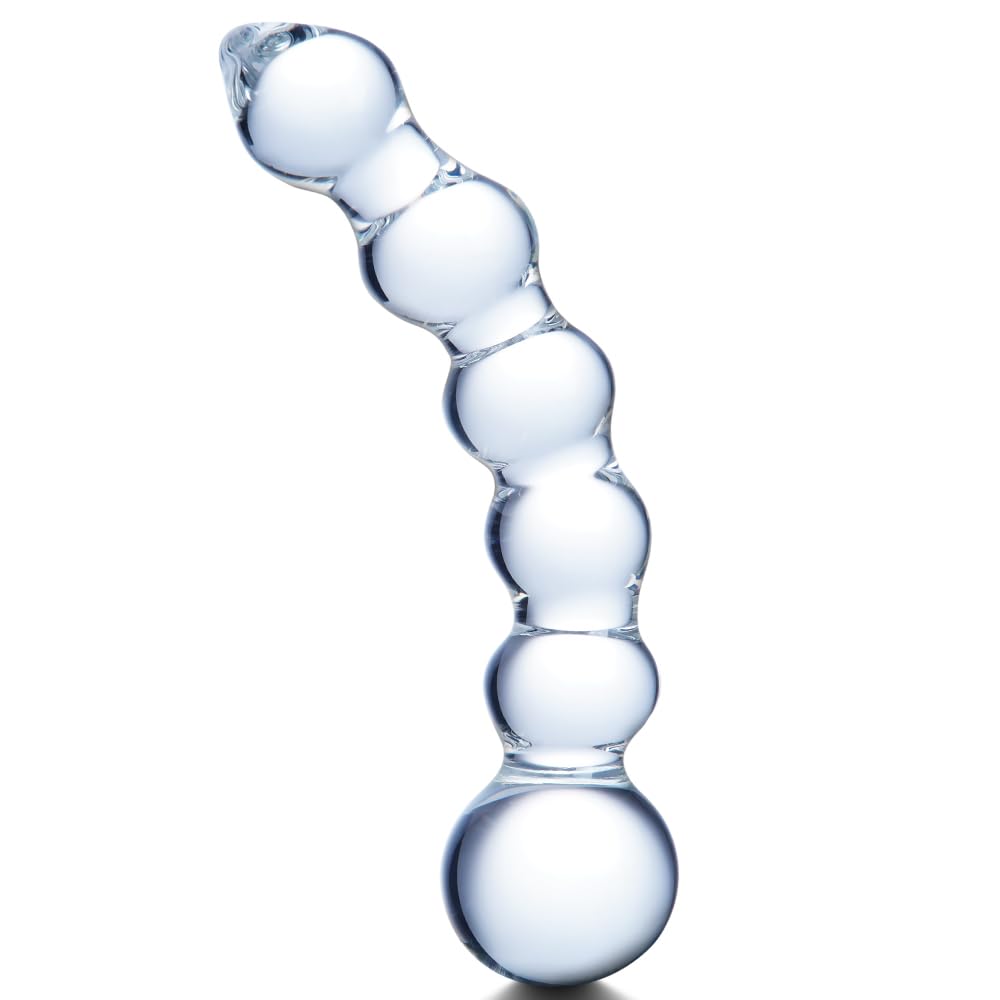 Glass Anal Beads Dildo 7 9 Inch Big Anal Plug Clear Glass G-Spot Stick Butt Plug Anal Beads