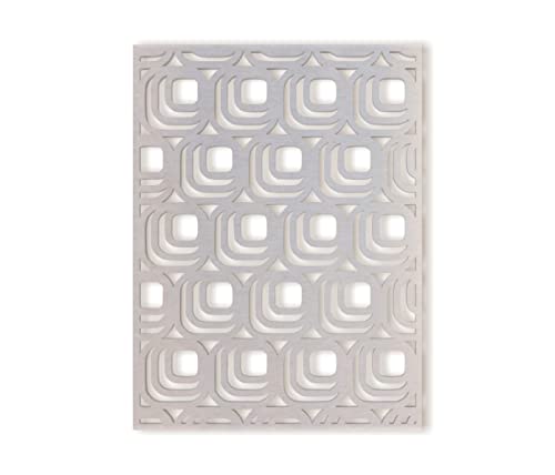 Jess and Jessica Metal Rounded Square Fretwork Panel - Mandala Wall Art for Home Decor, Wall Panels, Overlays, Trellis, Privacy Screens & Yard Decor