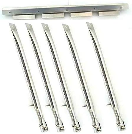Grill Parts Zone Perfect Flame SLG2007D, 65499, SLG2007DN, 67119 Replacement Kit Includes 5 Stainless Burners and 1 Burner Support