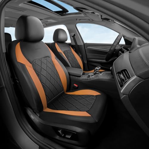 Image of Coverado Car Seat Covers, Front Seat Covers, 2 Front Automotive Seat Cover, Mesh Breathable Seat Protectors, Universal Fit for Most Cars