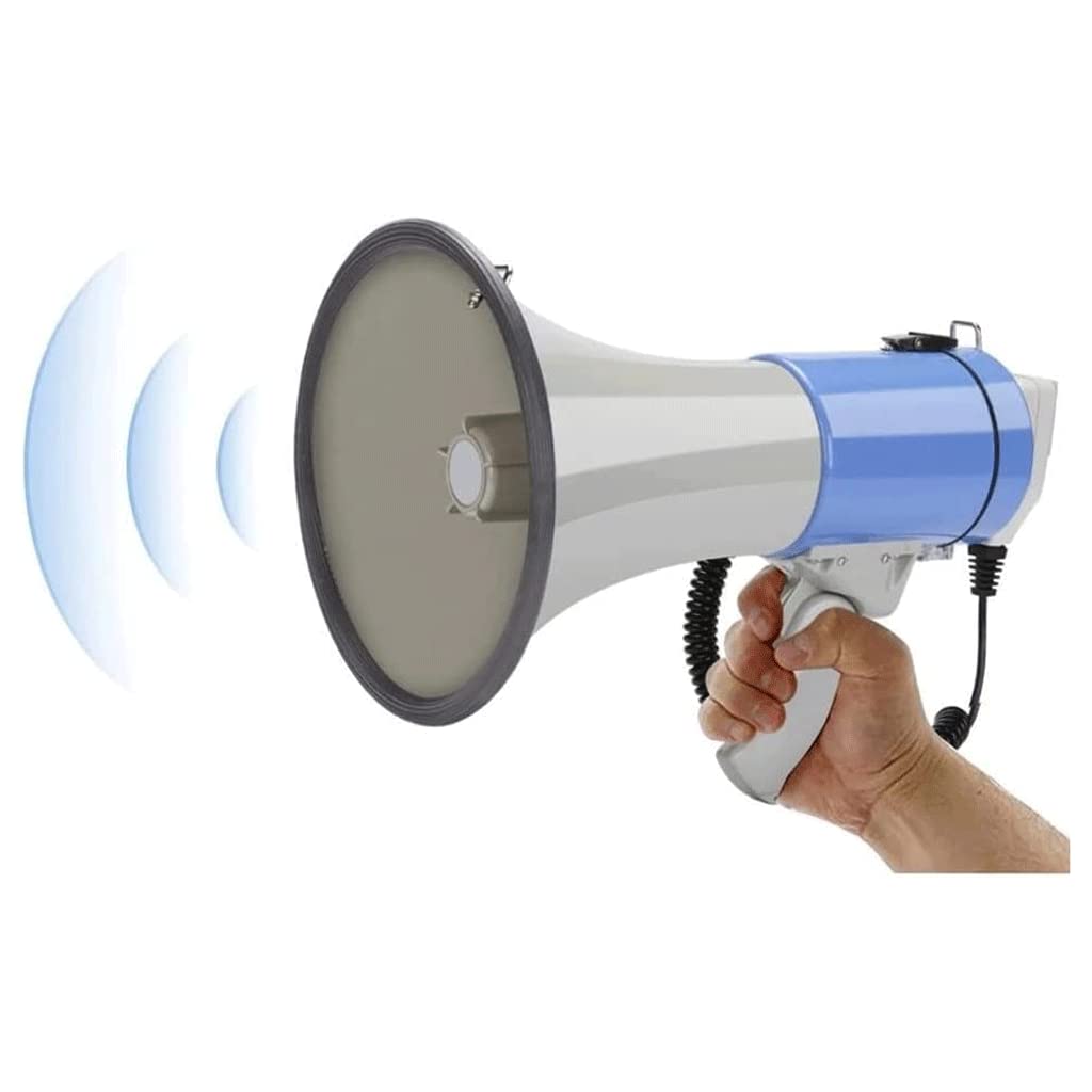 SAAKO Mégaphones Amplificateur de Voix Portable fiable enregistrable pour Les Enseignants de Guide Touristique Haut-Parleur Bullhorn Mini mégaphone Portable Portable Fort Volume