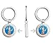 PRS Vinyl Round AIR National Guard Seal (Logo Served us) Double Sided Stainless Steel Keychain Key Ring Chain Holder Car/Key Finder