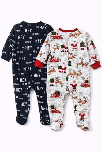 Image of TuddyBuddy 100% Cotton Multi Color Zipper Romper Sleepsuit /Romper /Jumpsuit for Baby Boy & Baby Girl