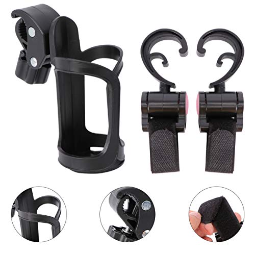 LIOOBO Portabicchieri Passeggino Passeggino Passeggino Porta Bicchieri Universale per biberon con Due Ganci per Passeggino