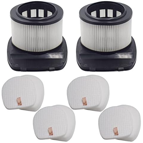 4 Pre-Motor Filters + 2 Post-Motor Filters for Shark IZ201UK/UKT/UKTSB IZ251UK/UKT/UKTSB IC300 IZ202SM IZ201ME IZD260CN Cordless Vacuum Cleaners Cover