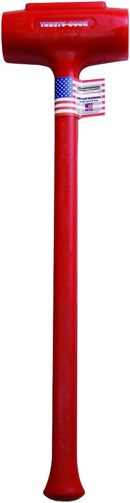 Polyurethane Dead Blow Hammer (144 oz, Red)