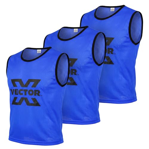 Image of Vector X 100% Polyester Mesh High sweat absorbent Training Bibs | Ideal for Foot ball Soccer Basketball Volleyball, Track and Field Play | Lightweight Scrimmage Vests Pennies