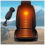 シートヒーター 車用 後付け, 12V/24V シガーソケット,3つの温度設定,10S 急速暖房一定温度 シートクッション 車, 雪かきスコップと手袋が含まれています シートヒーター 車用, 取付簡単 防寒対策 暖房 幅広い車種に対応 車 シートヒーター 後付け,B-Black