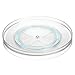 mDesign Lazy Susan Plastic Turntable Food Storage Container for Cabinets, Pantry, Refrigerator, Countertops, Spinning Organizer for Spice Bottles Jar, Condiments, Baking, 2 Pack - Clear/Blue