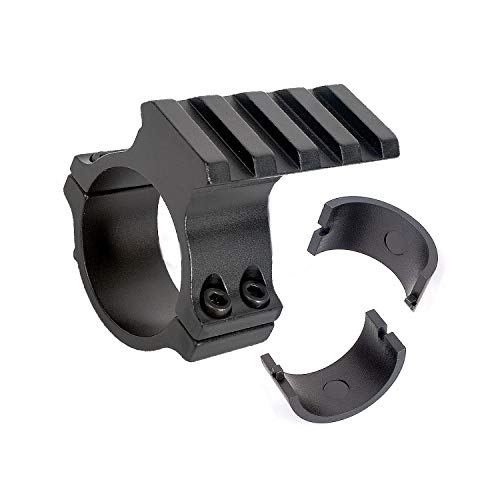 Iorman 2 Pcs Rifle Scope 30Mm 25.4Mm 1 Inch Tactical Light Flashlight Mounts Scope Ring Adaptor With Picatinny Weaver Universal Rail #TOP2