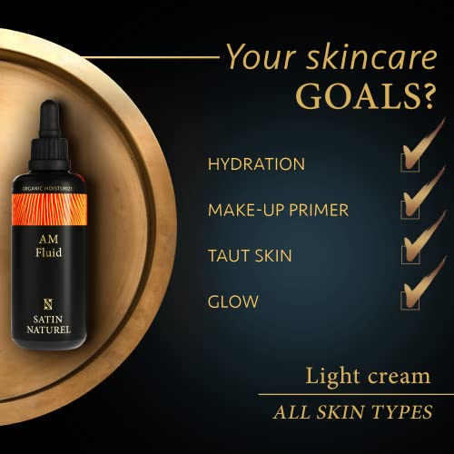 2-in-1 Organic Day Cream + Primer Makeup 50ml - Face Moisturiser for a Glowy Hydrated Skin Care before applying Makeup - Fill in Fine lines & Pores - Morning Face Care - Clean Beauty - Made in Germany - Image 3