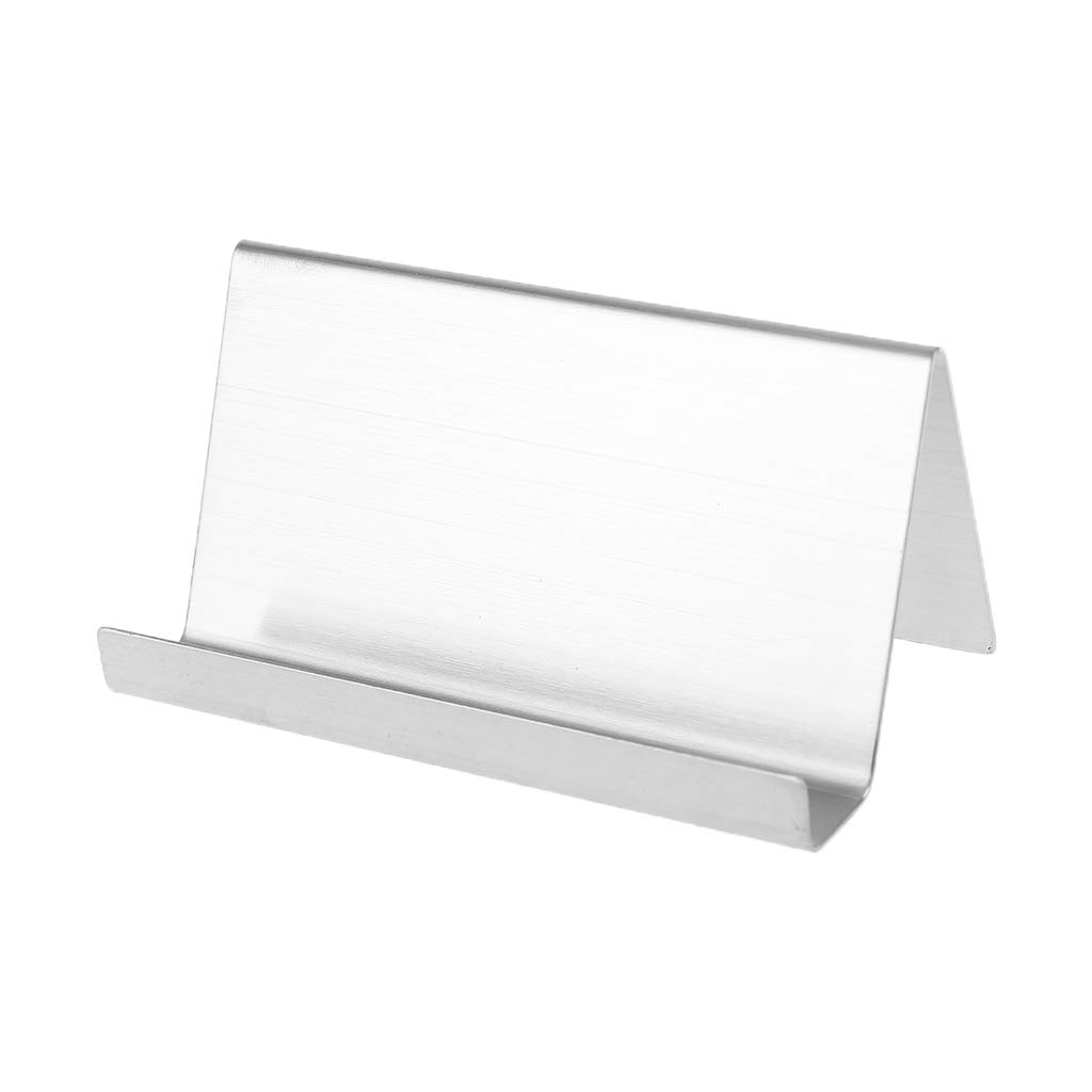 RBRMHM Stainless Steel Business Name Card Holder Display Stand Rack Desktop