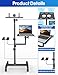 ORWOD Projector and Laptop Stand Tripod, 2 Shelves Mobile Laptop Tripod Stand, Max 47