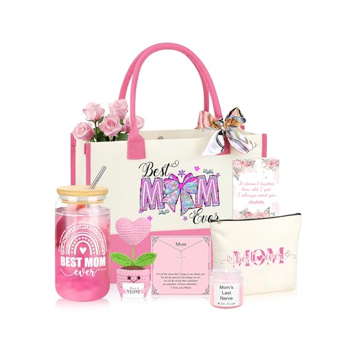 JSENGIFT Mom Gifts, Mothers Day Birthday Unique Gifts for Mom from Daughter Son, Christmas Valentines Day Ideas Present for Mother Set of 7