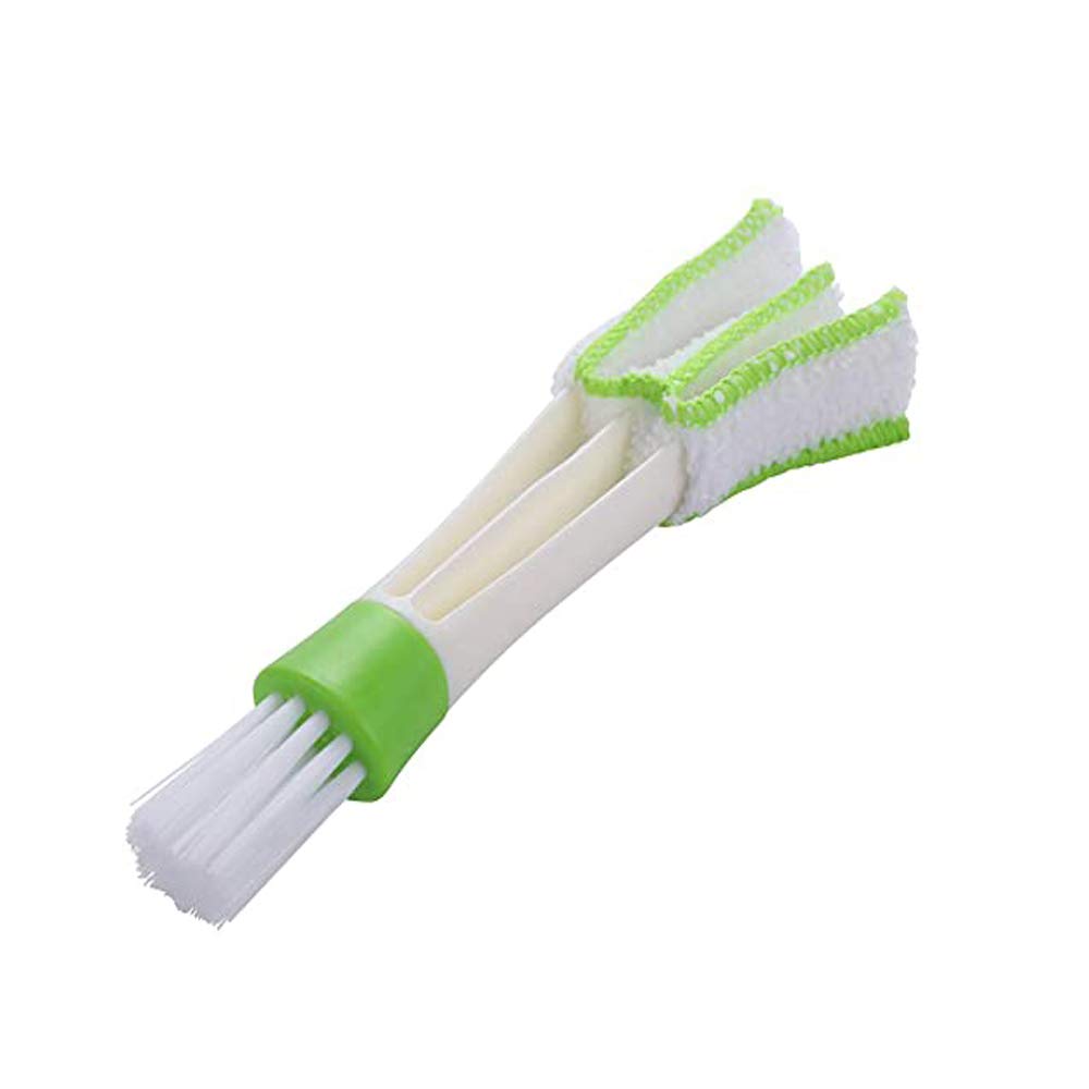 Mr.S Shop 1pcs 2 in 1 Double Slider Car Air-Conditioner Outlet Cleaning Tool Outlet Window Cleaning Multi-Purpose Brush