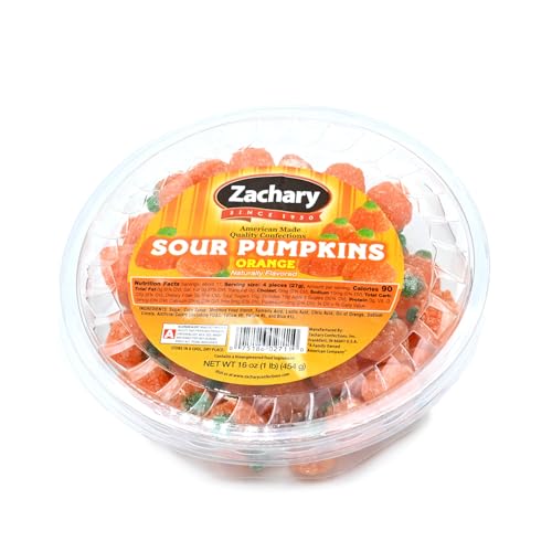 Zachary Sour Jelly Pumpkins 16oz Tub miniatura 1