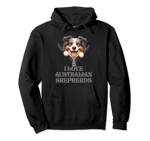 I Love Australian Shepherds Sudadera con Capucha