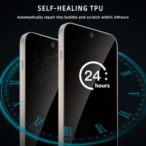 Image of Uyiton 2 Pack Privacy Screen Protector for OnePlus 15 (6.78-inch) | Curved HD Privacy Screen Guard | Anti-Spy, Scratch Resistant, Bubble-Free Easy Installation | Case Friendly