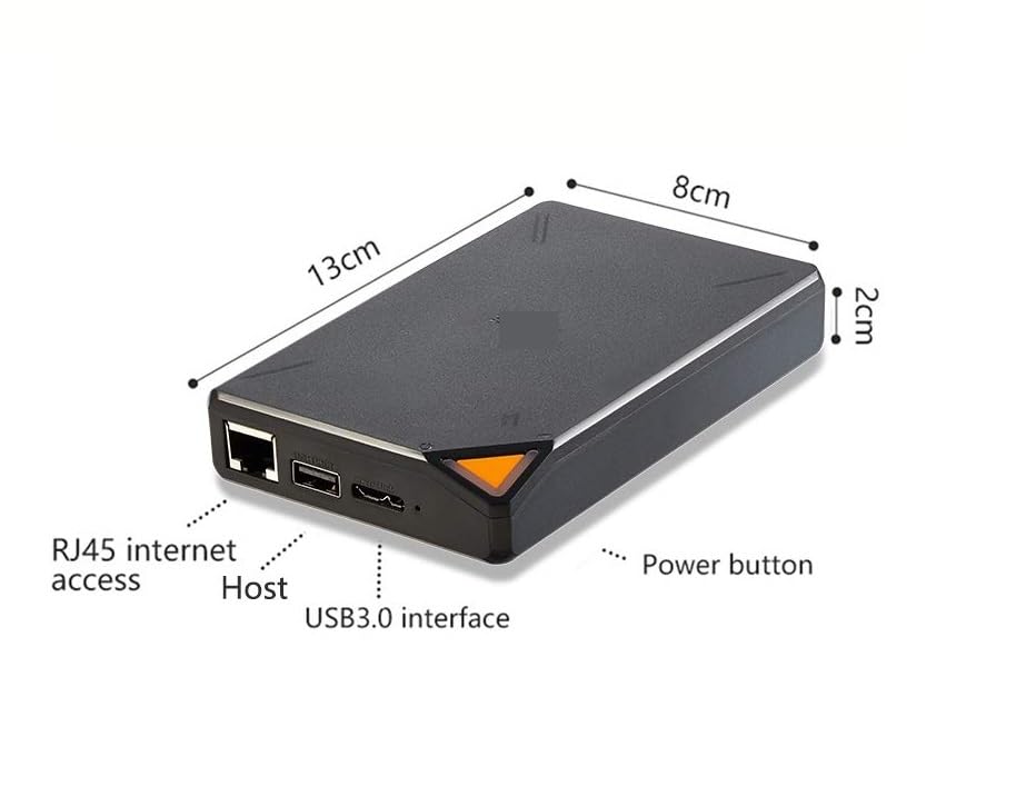 L6AS0F7 Portable External HDD Storage Personal Cloud Smart Storage Support Auto-Backup for 1TB 2TB(1T HDD)