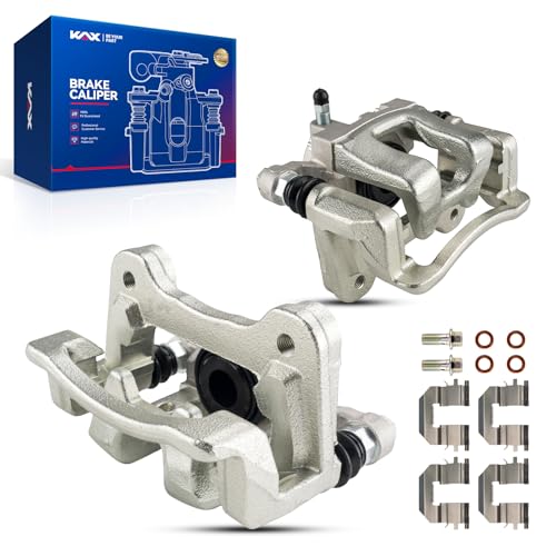 Image of KAX Brake Caliper Assembly Compatible for Sonata 2011-2015 Optima 2011 2012 2013 2014 2015 2.4L with Bracket Rear Left&Right(1 Pair)
