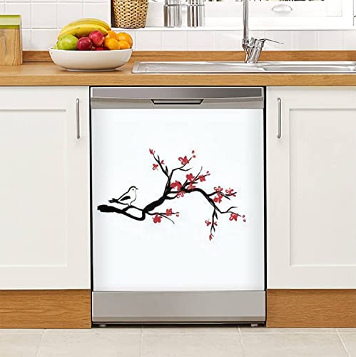 Dishwasher Magnet Sticker Seamless Abstract mid Century Modern Stock Magnetic Refrigerator Sticker Appliance Covers Home Kitchen Decor for Fridge Metal Door Garage 23x26in