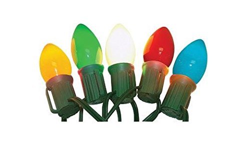 Celebrations Led C9 Ceramic Light Set 16' Multi-Colored Lights