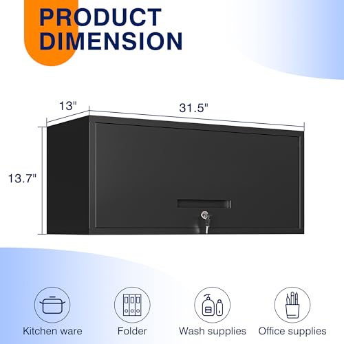 Metal-Garage-Cabinet-with-Doors-Wall-Mounted-Storage-Cabinet-Floating-Tool-Cabinet-for-Basement-Kitchen-Warehouse-Black-137-H
