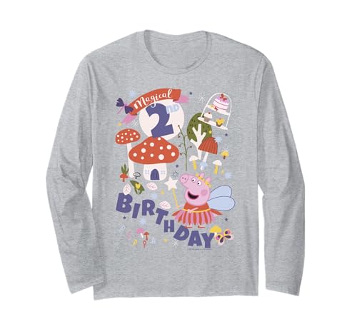 Peppa Pig t-shirt manche longue 2 ans pour anniversaire