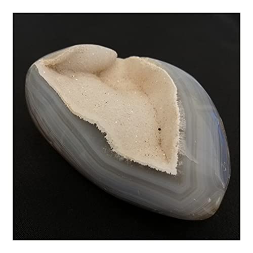 BIANMTSW Cadeau d'ornement de Quartz de Charme Blanc d'agate Naturelle de qualité for la décoration à la Maison Belle Collections de la Maison