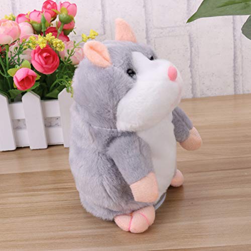 Toyvian Hamster Falante Elétrico Brinquedo de Pelúcia Engraçado Mimetismo Brinquedo de Estimação Ani