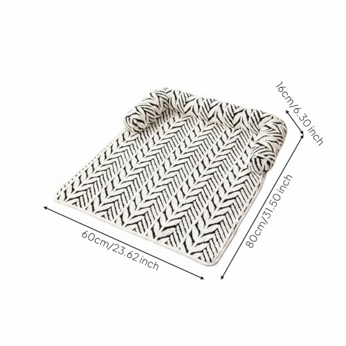 Almohadilla antideslizante para mascotas con base mullida y protector de sofá (60x80cm) 8