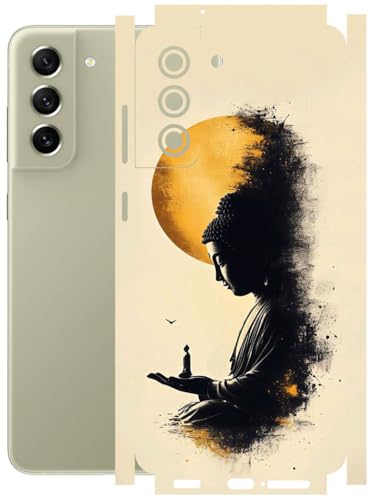 Image of AtOdds - Full Body Back Screen Guard Protector Film - Lamination Wrap Skin Sticker Compatible with Samsung Galaxy S21 FE (5G) | Scratchproof Matte Finish (Divine)