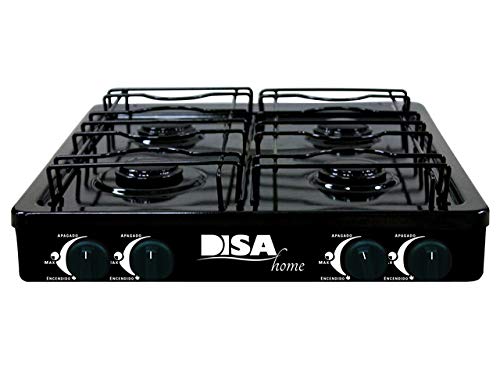 Opiniones y reviews de Parrilla Disa los preferidos por los clientes. 35 DISA HOME Parrilla a Gas 4 Quemadores de Mesa, Encendido Manual. PARR-GAS-04 (Negro)