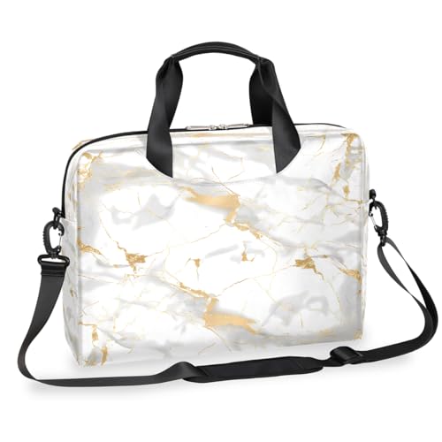 Bolso para portátil 16 pulg patrón mármol blanco miniatura 1