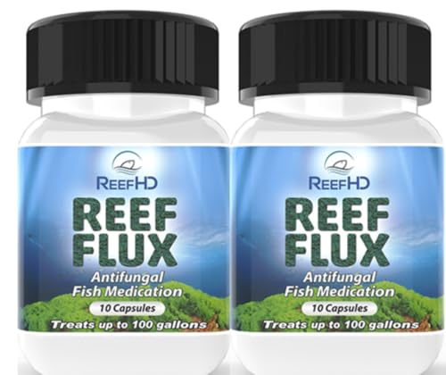 ReefHD Reeflux FIuconazole 200mg fungaI Fish lnfections lchthyophonus SaproIegnia KlLL Bryopsis Green Hair AIgae Aquarium Reef Flux AIgae Buster (Two Packs)