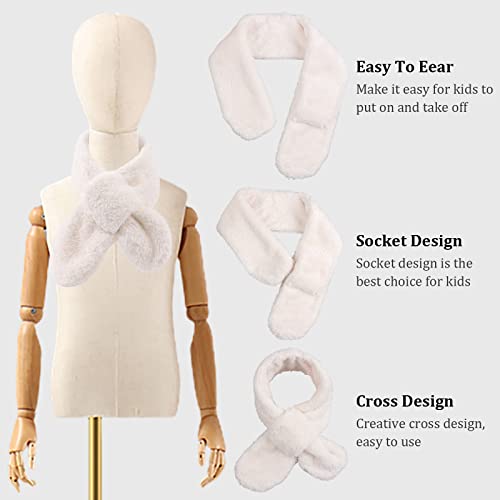 JANGANNSA Fleece Kids Scarf - Warm Winter & Autumn Neck Warmer for Boys & Girls 1-6Y3