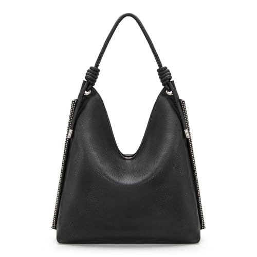 Image of Montana West Hobo Bags for Women Soft Slouchy Top Handle Shoulder Purses Handbag with Knot Strap