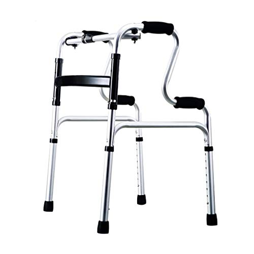 DACUDA Andador médico Ligero con Ruedas para Adultos, Plegable, de Aluminio, Ajustable, Compacto y Decorativo