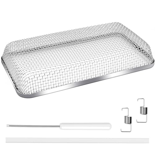 SheeChung RV Furnace Vent Screen Flying Insect Screen Water Heater Cover for Camper 7.5 x 4.1 x 1.3 Inch Stainless Steel Screen with Installation Tool & Silicone Rubber