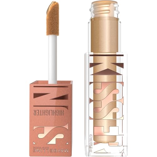 Maybelline New-York - Highlighter Liquide 3-En-1 - Effet Bonne Mine & Glow Immédiat - Maquillage Glowy - SUNKISSER - Teinte : All Star - 4,7 ml