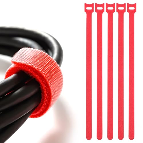 Cabilock 100 piezas Bridas Reutilizables con Gancho y Bucle para Organización de Cables, Alta Resistencia, para Electrónica y Gestión de Cables en Escritorios miniatura 6