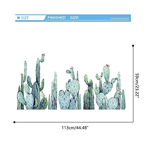 Vinilo decorativo cactus plantas verdes adhesivo miniatura 4