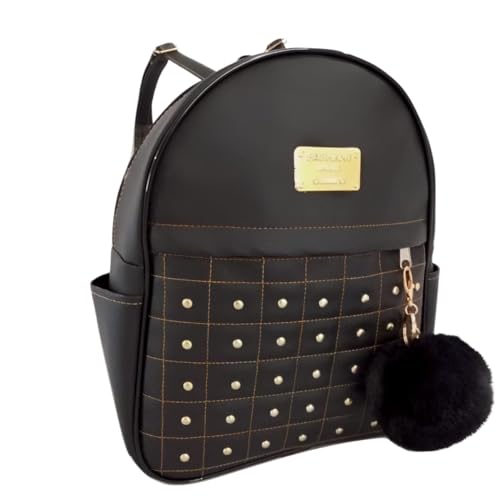 Mochila mochilinha bolsa feminina linda e estilosa trabalho faculdade escolar passeio casual multiuso versátil diversas ocasiões couro ecológico sintético alça regulável costas