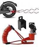 Xibao Bloccadisco Moto,Blocca Disco per Moto,Antifurto Monopattino Elettrico,Adatto per la Maggior Parte dei Modelli di Scooter,Motocicli e Altri Veicoli a due Ruote con Freni a Disco (Rosso)